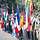 Soldiers are holding the Flags of den Nations of MMCC/EMC