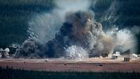 High speed image of a large explosion