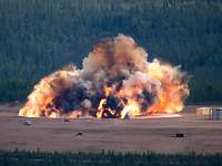 Shield Test in Sweden High speed image of a large explosion