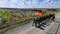 Auch landschaftlich war der Marsch sehr abwechslungsreich.