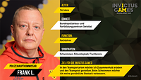 Steckbrief eines Sportlers der Invictus Games 2023