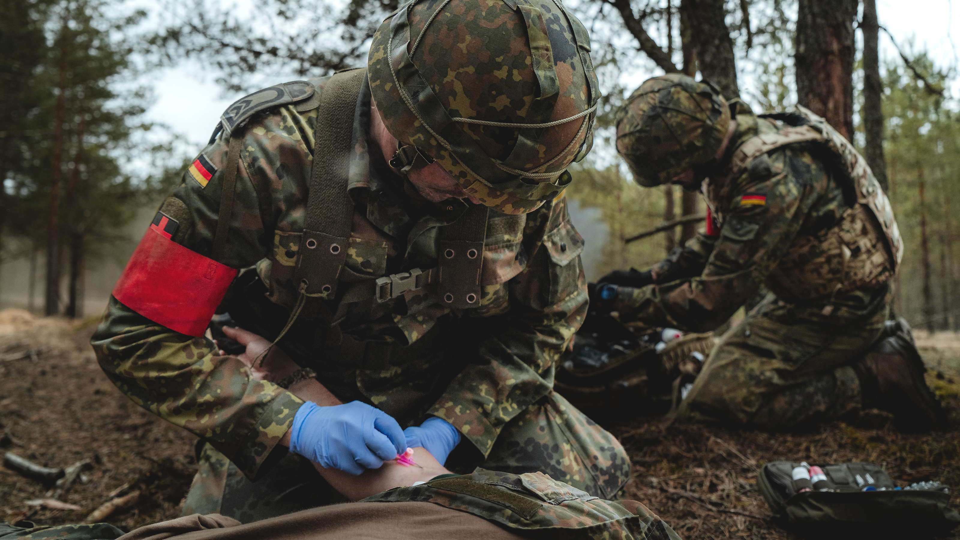 Sanitäter bei der Übung Griffin Storm