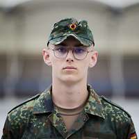 Ein Soldat im Porträt