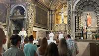 Eröffnungsgottesdienst mit der deutschen Gruppe