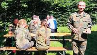 Gemütliches Beisammensein nach der Andacht