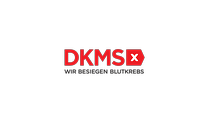 Ein Logo aus roten Buchstaben auf weißem Hintergrund