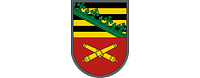 Oben das Wappen der Panzergrenadierbrigade 37, unten zwei gekreuzte Kanonen auf Rot