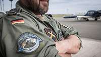 Das Patch zu Timber Express 2023 an einer Uniform.