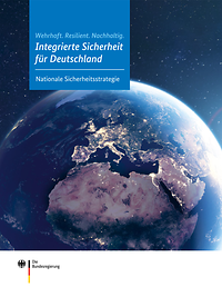 Deckblatt der Publikation "Integrierte Sicherheit für Deutschland – Nationale Sicherheitsstrategie"