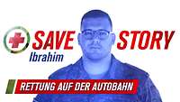 Ein Soldat im Porträt auf dem Werbeplakat für die Webserie SAVE