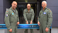 The ribbon to the entrance to the tactical control unit Jarvis was being cut.