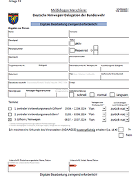 Meldeformular