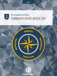 Ein Deckblatt mit dem Schriftzug Absichten Inspekteur Marine 2024.