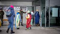 Am 05.01.2024 besuchen die Sternsinger den Bundeswehrstandort Flensburg