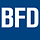 Auf blauem Hintergrund steht BFD Berufs förderungs Dienst geschrieben.