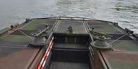 Eine Aufnahme von der Seilspannvorrichtung von dem Motorboot 3