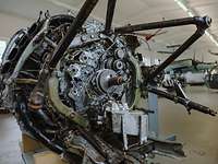Ein Propeller einer US-amerikanischen Boeing B-17 Flying Fortress, ausgestellt in einem Museum.
