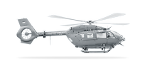 Side view of a H145M type helicopter