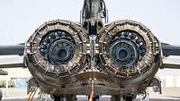 Close look at the PA-200 Tornado engines.