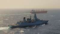 Frigate Hessen during operation Frigate Hessen during operation