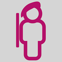 Grafik mit einer Darstellung eines Soldates