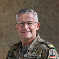 Porträt eines Soldatens in Uniform