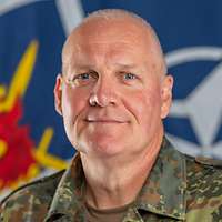 Portrait of Brigadier General Ullrich Spannuth, Chief of Staff of the Multinational Corps Northeast, in uniform