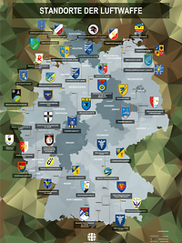 Plakat Standorte der Luftwaffe
