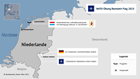Detailansichtskarte der Übung Nato Ramstein Flag 2025