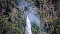 Waldbrand in der Sächsischen Schweiz