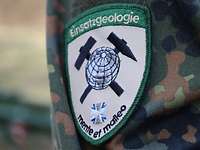 Ärmelpatch Ein Patch in Nahaufnahme auf einer Uniform.