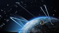 Es werden verschiedene Sensoren gezeigt, welche die Satelliten erkennen können.