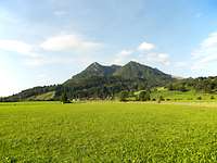 Sonthofen Ein Bergrücken in den Allgäuer Alpen