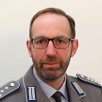 Portrait des Soldaten Oberst Andreas Bock in Uniform