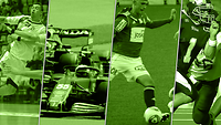 Das Bild zeigt die Highlights von BWTVevent. Handball, Formel 1, Fußball und American Football