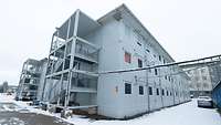 Ein mehrstöckiger Containerbau