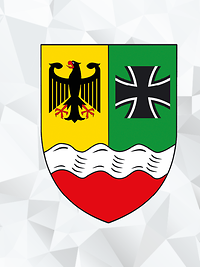 Logo BAPersBw auf Flecktarn