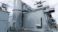 i-MERZ on the operational support ship Frankfurt am Main