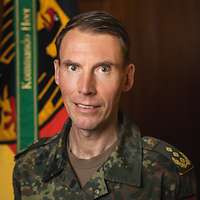 A portrait of the Chief of the German Army, Lieutenant General Dr. Christian Freuding, in uniform