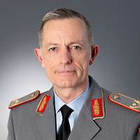 Portrait of an army soldier in uniform