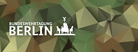 Eine Grafik mit Logo der Bundeswehrtagung Berlin auf Polygonmuster