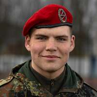 Ein Soldat im Porträt