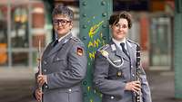 Duo Flöte/Klarinette des Heeresmusikkorps Kassel am Hbf Kassel