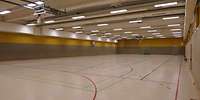 Innenansicht einer Sporthalle