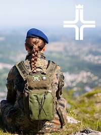 Eine Soldatin auf dem Pic du Jer