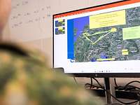 Slide showing routing of European Air Transport Command