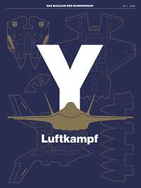 Das Cover vom Y-Magazin „Luftkampf“ mit Illustration eines Kampfflugzeuges