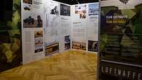 Eine Ausstellung zur Geschichte der Luftwaffe.