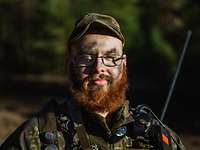 Ein Soldat im Porträt