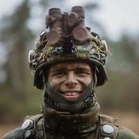 Ein Soldat im Porträt